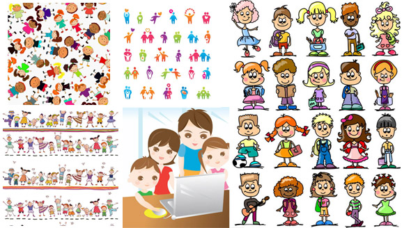 Cartoon Child Figure Design