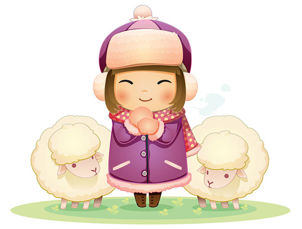 Cartoon Child Sheep Pictures