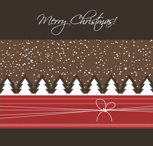 Cartoon Weihnachten Hintergrund Schneeflocke Christmas tree