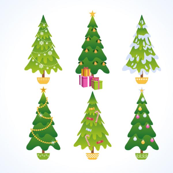 árbol de Navidad de dibujos animados