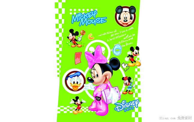 Cartoon Disney Minnie Psd Layered Material