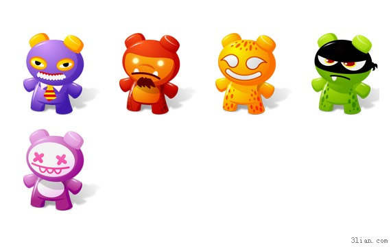 Cartoon-Puppe PNG-icons