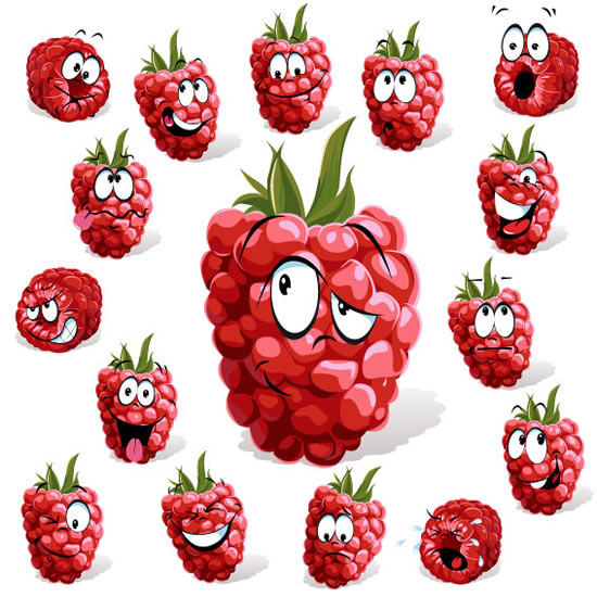 Cartoon Fruit Expression