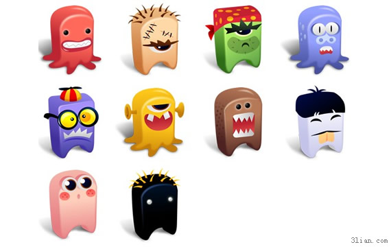 Cartoon Monster PNG-icons