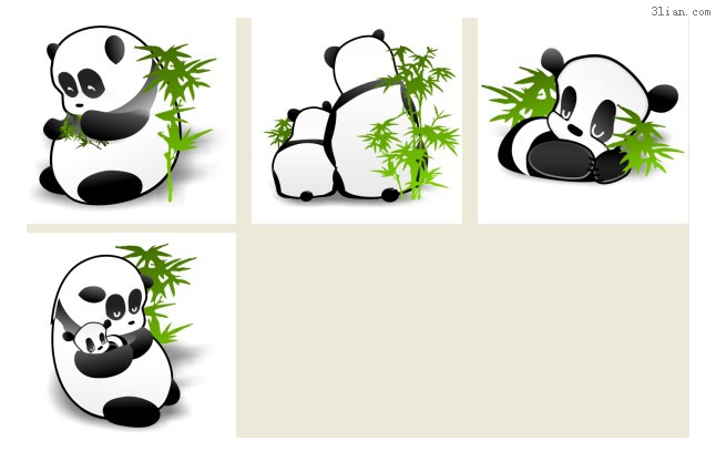 dibujos animados iconos de png de panda