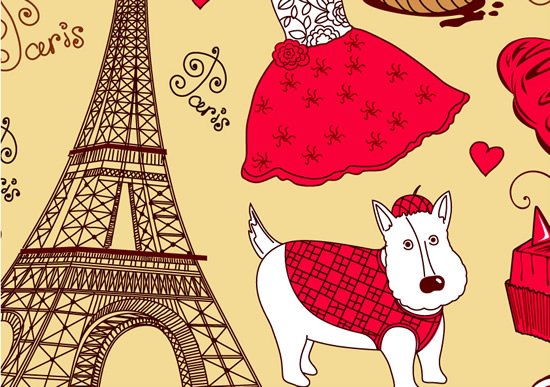 París De Dibujos Animados Ilustración De Torre Eiffel-dibujos Animados Del  Vector-vector Libre Descarga Gratuita