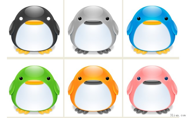 iconos png de pingüino de la historieta