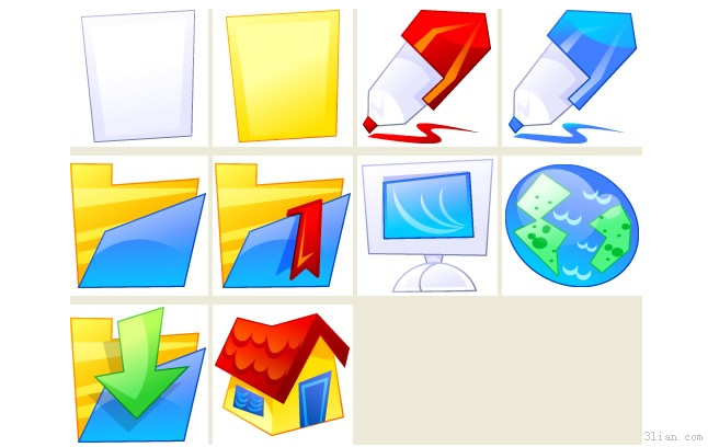 Cartoon Style Computer Png Icon