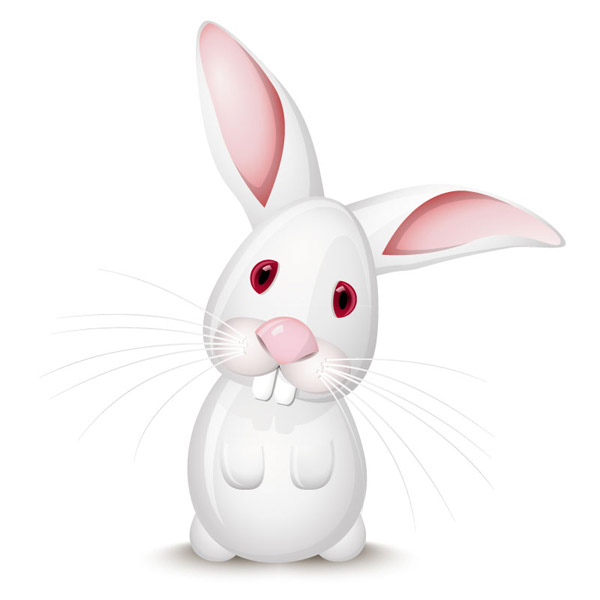 Cartoon-Weißohr-Kaninchen