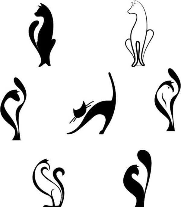 thiết kế logo mèo