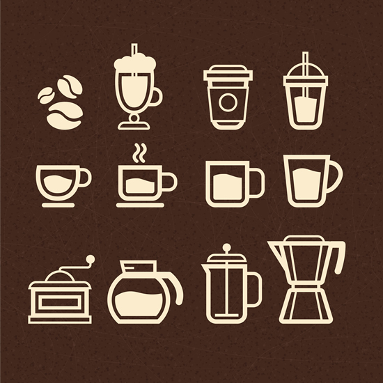 icona del caffè di catering