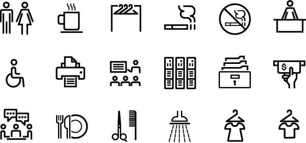 icônes de caractères