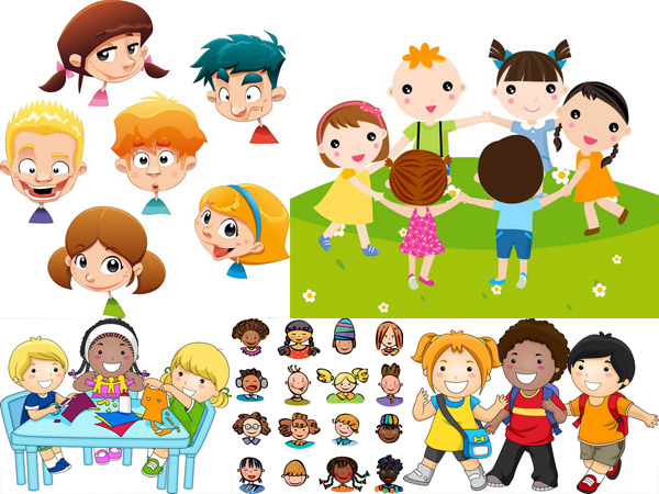 Children Cartoon Style Characters