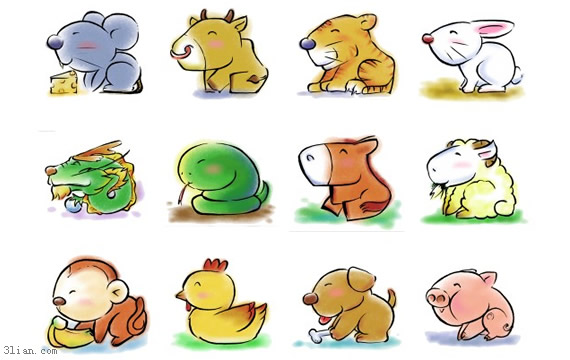 ícones de png animais do Zodíaco Chinês