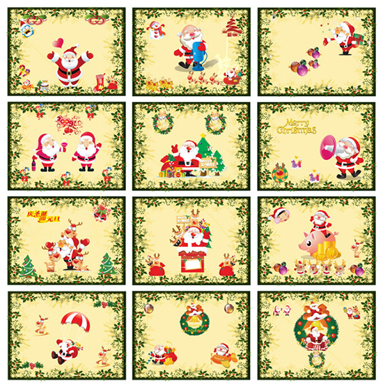 Weihnachtskarten-Psd-material