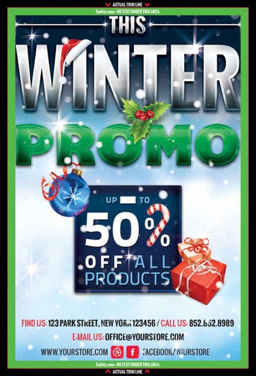 Christmas Commercial Sale Posters Psd Material