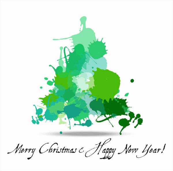 クリスマス クリスマス ツリーの緑のイラスト