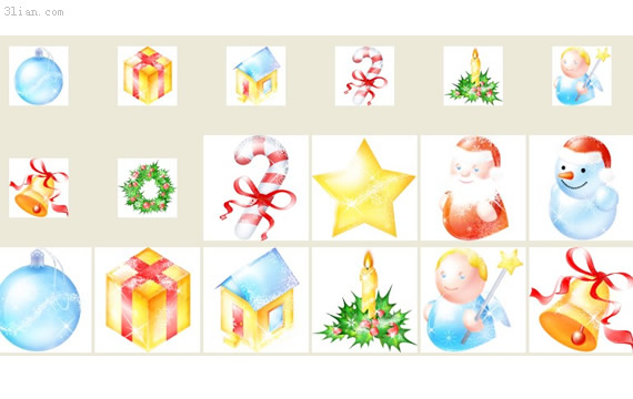 icônes de Noël