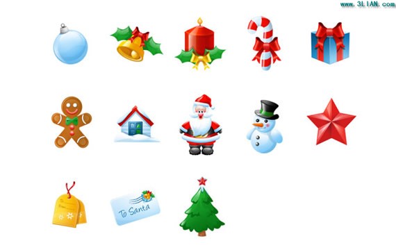 Weihnachtsschmuck PNG-icons
