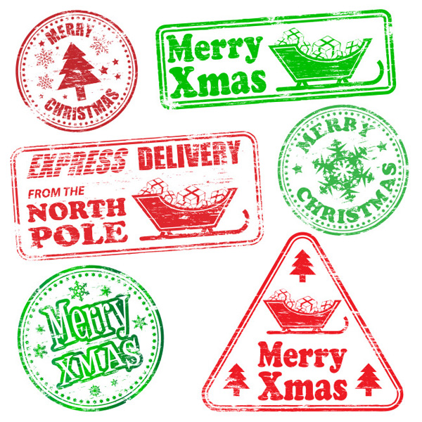 Natal kepingan salju stiker desain