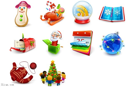 Christmas Style Shopping Site Png Icon