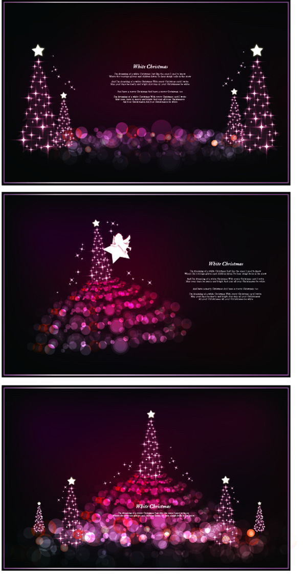 Weihnachtsbaum Sterne Fantasie Hintergründe