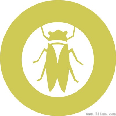 Cicada biểu tượng vật liệu
