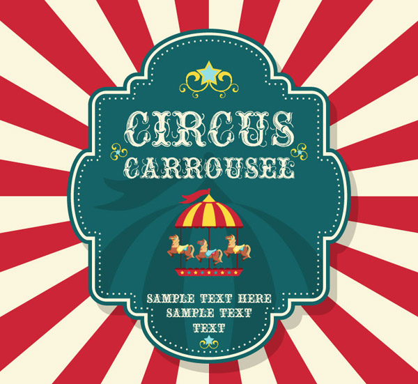 Fondo de carrusel de circo