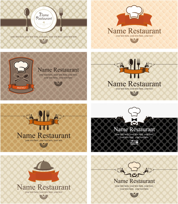 design de cartão clássico restaurante