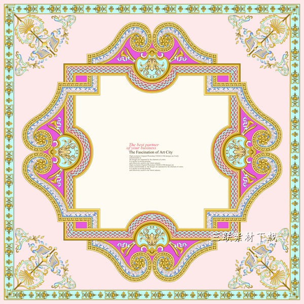 Classical Pattern Borders Psd Material