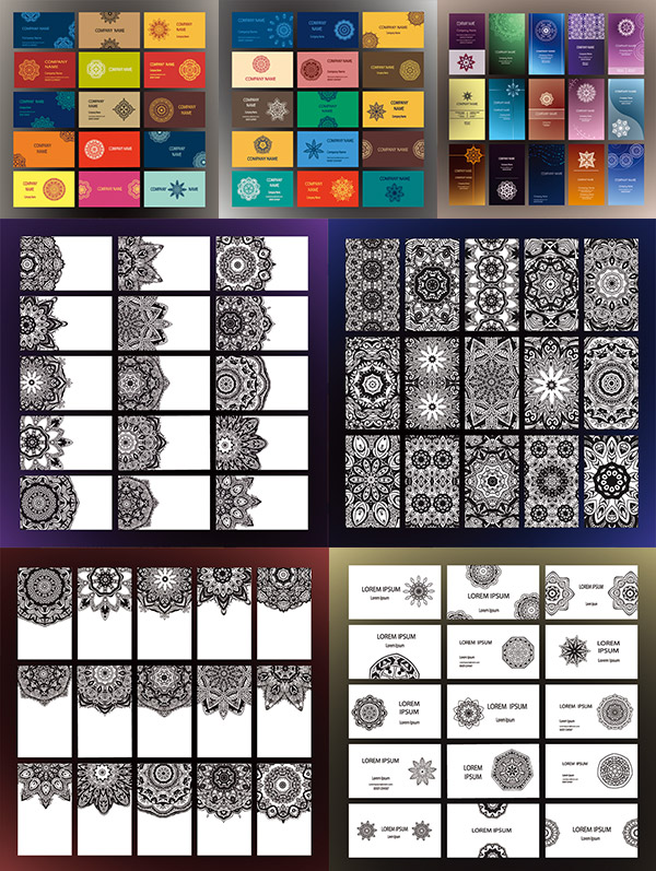 Classical Pattern Business Cards Design
