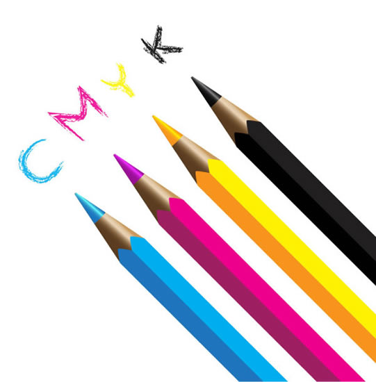 CMYK-Farbe Bleistifte