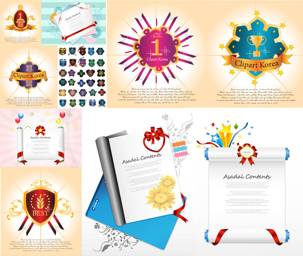 Coat Of Arms Element White Paper Design
