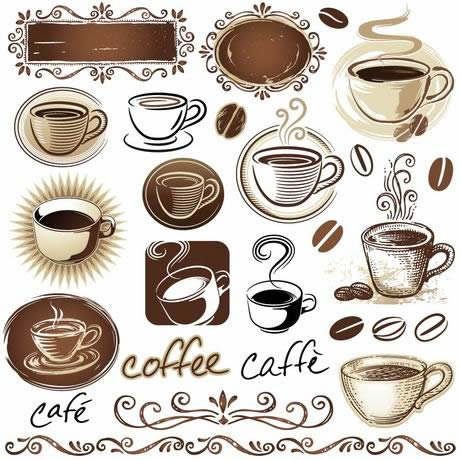 materiali di tema del caffè