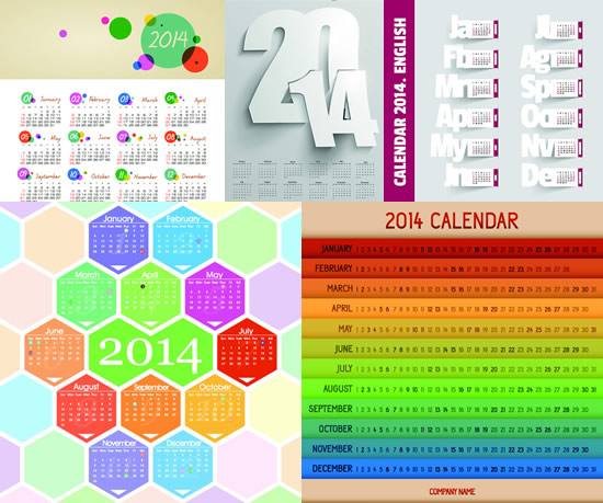 Color Cellular Calendar