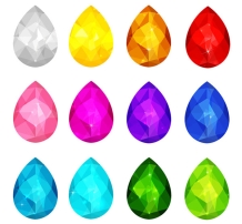 ícone de cristal de cor