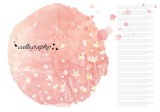 Color Ink Dots Pink Background Psd Material