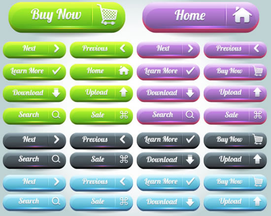 Kolor ikony przycisków strony sieci web