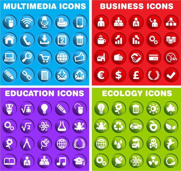 color de los iconos de página web