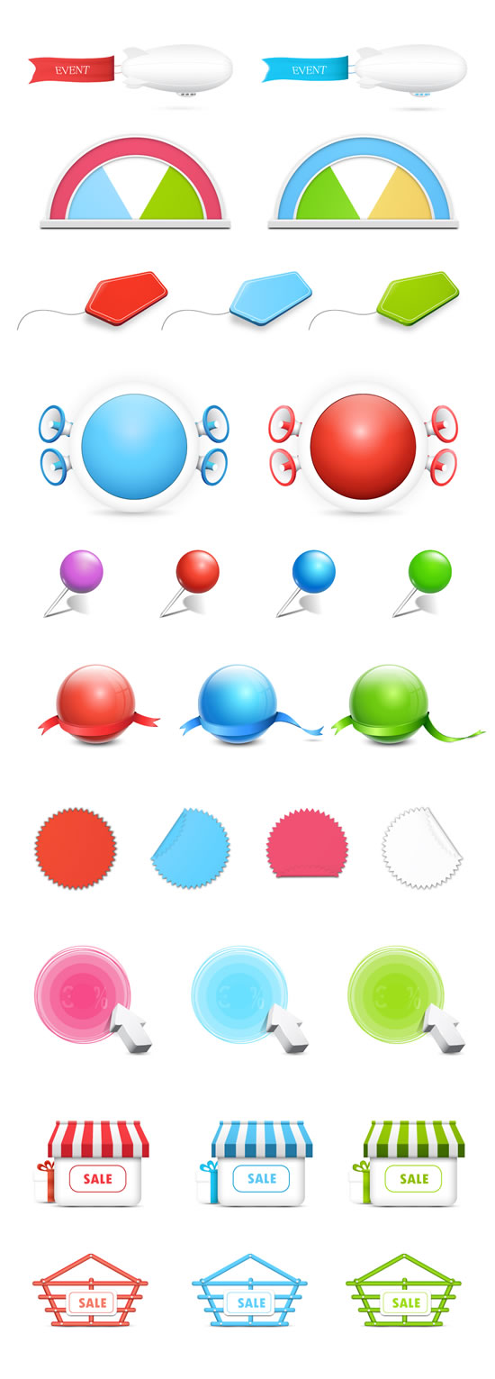 Colord Effect Icon Psd Template