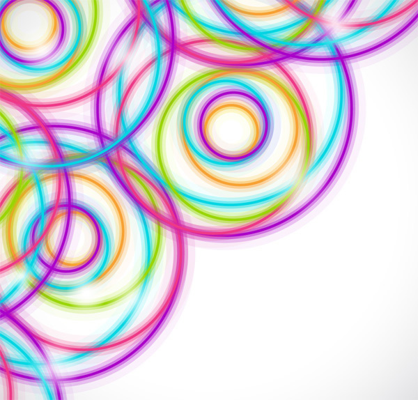 sfondo di cerchi colorati