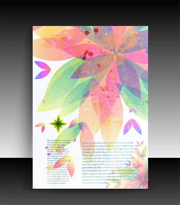 Colored Leaf Background