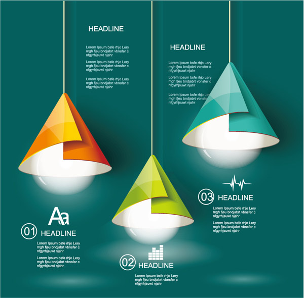 plan de negocios de lámpara origami de colores