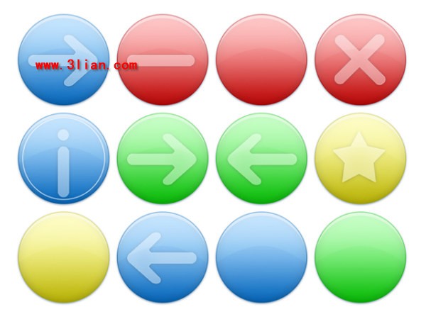warna-warni bulat ikon Halaman