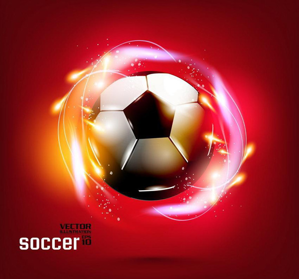 sepak bola warna-warni poster