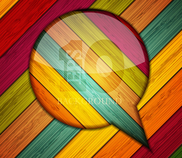 Colourful Striped Wooden Background