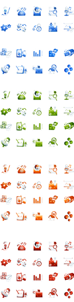 iconos de diseño web común