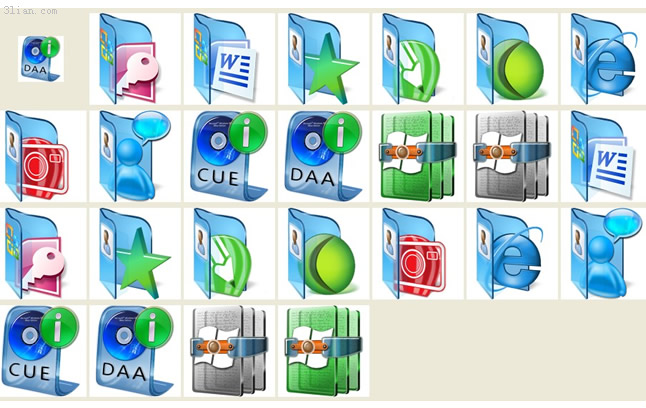 Computer Vista Style Icons