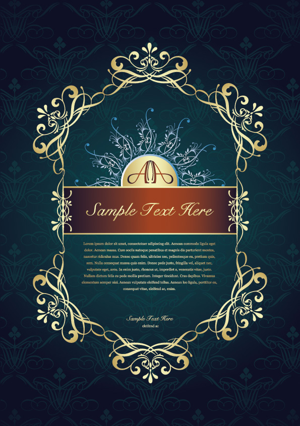 Continental Shields Lacevector Patternfree Vector Free Download