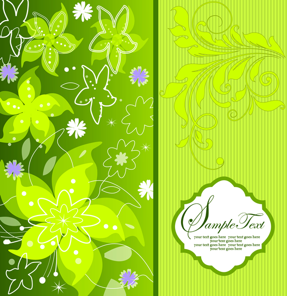sampul hijau dekoratif